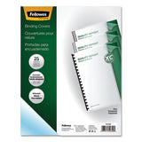 Fellowes® Crystals Presentation Covers With Round Corners, 11 1-4 X 8 3-4, Clear, 25-pack freeshipping - TVN Wholesale 