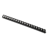 Fellowes® Plastic Comb Bindings, 3-8" Diameter, 55 Sheet Capacity, Black, 100 Combs-pack freeshipping - TVN Wholesale 