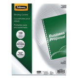 Fellowes® Crystals Presentation Covers With Round Corner, 11.25 X 8.75, Clear, 100-pack freeshipping - TVN Wholesale 