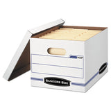 Bankers Box® Stor-file Storage Box, Letter-legal Files, 12.5" X 16.25" X 10.5", White, 6-pack freeshipping - TVN Wholesale 