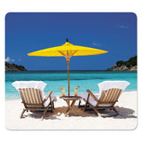 Fellowes® Recycled Mouse Pad, Nonskid Base, 7 1-2 X 9, Blue Ocean freeshipping - TVN Wholesale 