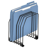 Fellowes® Wire Organizer, 7 Sections, Letter To Legal Size Files, 7.38" X 5.88" X 8.25", Black freeshipping - TVN Wholesale 