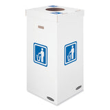 Bankers Box® Waste And Recycling Bin, 50 Gal, White, 10-carton freeshipping - TVN Wholesale 