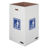 Bankers Box® Waste And Recycling Bin, 50 Gal, White, 10-carton freeshipping - TVN Wholesale 