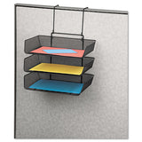 Fellowes® Mesh Partition Additions Three-tray Organizer, 11.13 X 14 X 14.75, Black freeshipping - TVN Wholesale 