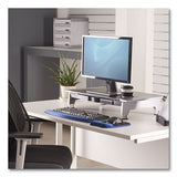 Fellowes® Office Suites Premium Monitor Riser, 27" X 14" X 4" To 6.5", Black-silver freeshipping - TVN Wholesale 