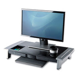 Fellowes® Office Suites Premium Monitor Riser, 27" X 14" X 4" To 6.5", Black-silver freeshipping - TVN Wholesale 