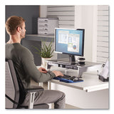 Fellowes® Office Suites Premium Monitor Riser, 27" X 14" X 4" To 6.5", Black-silver freeshipping - TVN Wholesale 