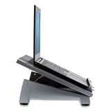 Fellowes® Office Suites Laptop Riser Plus, 15.06" X 10.5" X 6.5", Black-silver, Supports 10 Lbs freeshipping - TVN Wholesale 