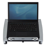 Fellowes® Office Suites Laptop Riser Plus, 15.06" X 10.5" X 6.5", Black-silver, Supports 10 Lbs freeshipping - TVN Wholesale 