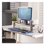 Fellowes® Professional Series Flat Panel Workstation, 25.88" X 11.5" X 2.5" To 4.5", Black-silver, Supports 40 Lbs freeshipping - TVN Wholesale 