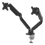 Fellowes® Platinum Series Dual Monitor Arm For 27" Monitors, 360 Deg Rotation, +85 Deg--20 Deg Tilt, 360 Deg Pan, Black, Supports 20 Lb freeshipping - TVN Wholesale 