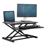 Fellowes® Corsivo Sit-stand Workstation, 31.5" X 24.25" X 16", Black freeshipping - TVN Wholesale 