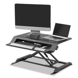 Fellowes® Lotus Lt Sit-stand Workstation, 34.38" X 28.38" X 7.62", Black freeshipping - TVN Wholesale 