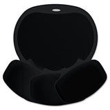 Fellowes® Easy Glide Gel Mouse Pad W-wrist Rest, 10 X 12 X 1.5, Black freeshipping - TVN Wholesale 