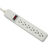 Fellowes® Basic Home-office Surge Protector, 6 Outlets, 6 Ft Cord, 450 Joules, Platinum freeshipping - TVN Wholesale 
