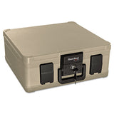 SureSeal By FireKing® Fire And Waterproof Chest, 0.27 Cu Ft, 15.9w X 12.4d X 6.5h, Taupe freeshipping - TVN Wholesale 