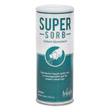 Fresh Products Super-sorb Liquid Spill Absorbent, Powder, Lemon-scent, 12 Oz. Shaker Can, 6-box freeshipping - TVN Wholesale 