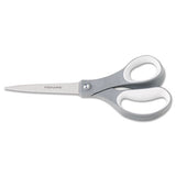 Fiskars® Contoured Performance Scissors, 8" Long, 3.13" Cut Length, Gray Straight Handle freeshipping - TVN Wholesale 