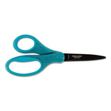 Fiskars® Student Designer Non-stick Scissors, Pointed Tip, 7" Long, 2.75" Cut Length, Randomly Assorted Straight Handles freeshipping - TVN Wholesale 