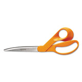 Fiskars® Home And Office Scissors, 9" Long, 4.5" Cut Length, Orange Offset Handle freeshipping - TVN Wholesale 