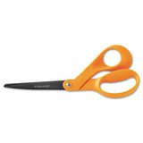 Fiskars® Our Finest Scissors, 8" Long, 3.1" Cut Length, Orange Offset Handle freeshipping - TVN Wholesale 