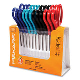 Fiskars® Kids-student Scissors, Rounded Tip, 5" Long, 1.75" Cut Length, Assorted Straight Handles freeshipping - TVN Wholesale 