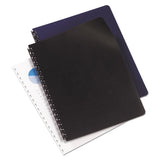 GBC® Leather Look Presentation Covers For Binding Systems, 11.25 X 8.75, Black, 50 Sets-pack freeshipping - TVN Wholesale 