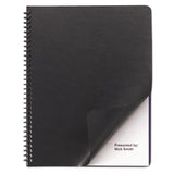 GBC® Leather Look Presentation Covers For Binding Systems, 11.25 X 8.75, Black, 50 Sets-pack freeshipping - TVN Wholesale 