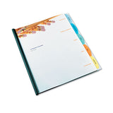 View-tab Report Cover, Grooved Sliding Bar, 8.5 X 11, Clear-clear