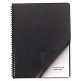 GBC® Leather Look Presentation Covers For Binding Systems, 11 X 8.5, Black, 200 Sets-box freeshipping - TVN Wholesale 