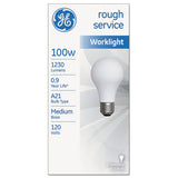 GE Rough Service Incandescent Worklight Bulb, A21, 100 W, 1,160 Lm freeshipping - TVN Wholesale 