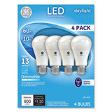 GE Led Daylight A19 Dimmable Light Bulb, 10 W, 4-pack freeshipping - TVN Wholesale 
