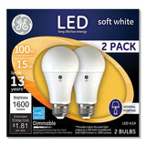 GE 100w Led Bulbs, 15 W, A19, Soft White, 2-pack freeshipping - TVN Wholesale 