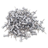 GEM® Aluminum Head Push Pins, Aluminum, Silver, 3-8", 100-box freeshipping - TVN Wholesale 