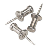 GEM® Aluminum Head Push Pins, Aluminum, Silver, 3-8", 100-box freeshipping - TVN Wholesale 