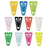 GEM® Plastic Paper Clips, Medium (no. 4), Assorted Colors, 500-box freeshipping - TVN Wholesale 