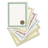 Geographics® Award Certificates With Gold Seals, 8.5 X 11, Unique Blue With White Border, 25-pack freeshipping - TVN Wholesale 