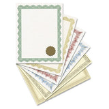 Geographics® Parchment Paper Certificates, 8.5 X 11, Optima Gold With White Border, 25-pack freeshipping - TVN Wholesale 