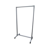Ghent Acrylic Mobile Divider, 38.5" X 23.75" X 74.19", Acrylic; Aluminum, Clear freeshipping - TVN Wholesale 