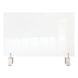 Ghent Clear Partition Extender With Attached Clamp, 29 X 3.88 X 18, Thermoplastic Sheeting freeshipping - TVN Wholesale 