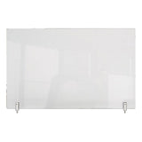 Ghent Clear Partition Extender With Attached Clamp, 29 X 3.88 X 18, Thermoplastic Sheeting freeshipping - TVN Wholesale 