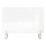 Ghent Clear Partition Extender With Attached Clamp, 42 X 3.88 X 24, Thermoplastic Sheeting freeshipping - TVN Wholesale 