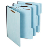 Pendaflex® Earthwise By Heavy-duty Pressboard Folders With Two Fasteners, 1-3-cut Tabs, 2" Expansion, Letter Size, Light Blue, 25-box freeshipping - TVN Wholesale 