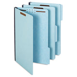 Pendaflex® Earthwise By Heavy-duty Pressboard Folders With Two Fasteners, 1-3-cut Tabs, 2" Expansion, Letter Size, Light Blue, 25-box freeshipping - TVN Wholesale 