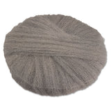 GMT Radial Steel Wool Pads, Grade 0 (fine): Cleaning And Polishing, 17" Diameter, Gray, 12-carton freeshipping - TVN Wholesale 