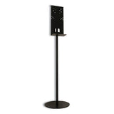 Vulcan Hand Sanitizer Stand, 12" Dia X 48" H, Black freeshipping - TVN Wholesale 