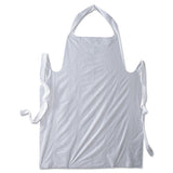 GN1 Disposable Apron, Poly, 28 X 45, 1.25 Mil, One Size Fits All, White, 100-pack freeshipping - TVN Wholesale 