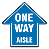 Accuform® Slip-gard Social Distance Floor Signs, 12 X 12, "one Way Aisle", Blue, 25-pack freeshipping - TVN Wholesale 