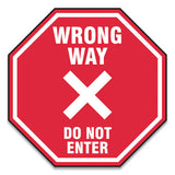 Accuform® Slip-gard Social Distance Floor Signs, 12 X 12, "wrong Way Do Not Enter", Red, 25-pack freeshipping - TVN Wholesale 